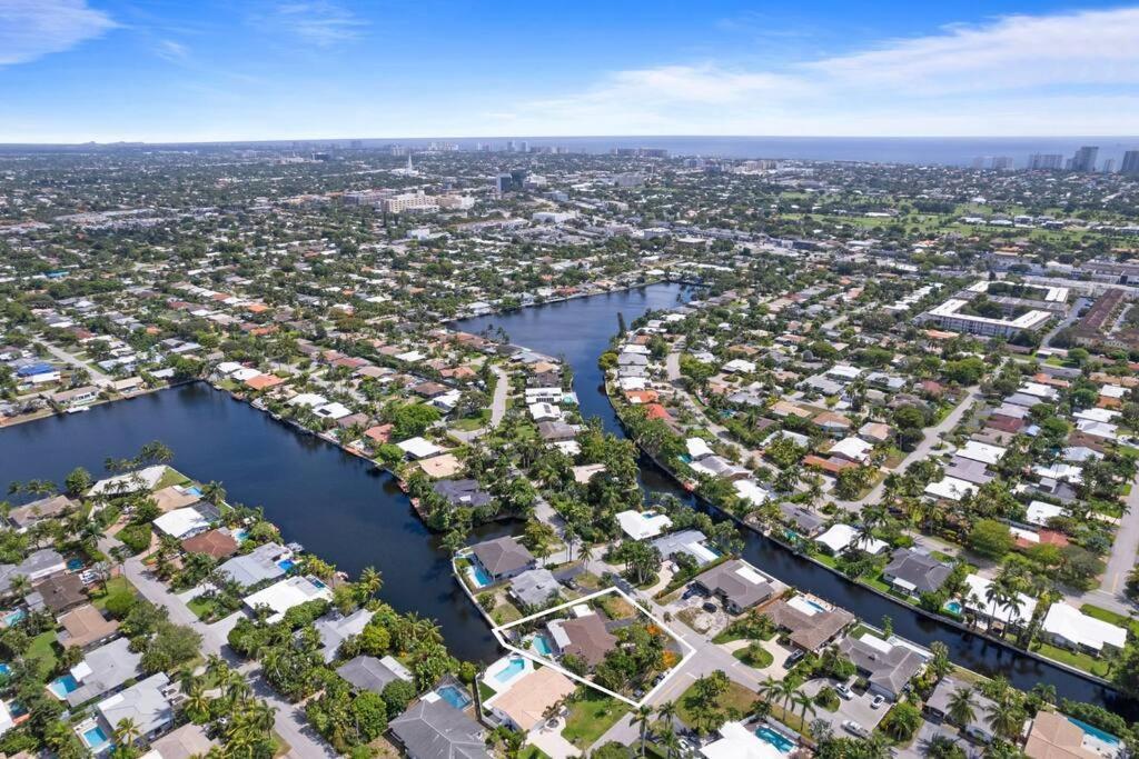 Waterfront-Heated Pool-Mini Golf-Game Room-2Mi Beach Fort Lauderdale Esterno foto