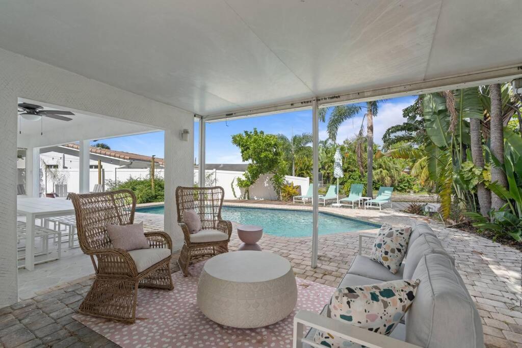 Waterfront-Heated Pool-Mini Golf-Game Room-2Mi Beach Fort Lauderdale Esterno foto